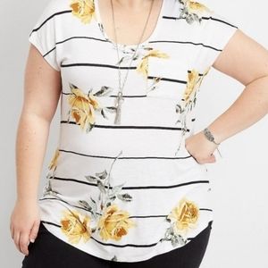 Maurices floral print t-shirt